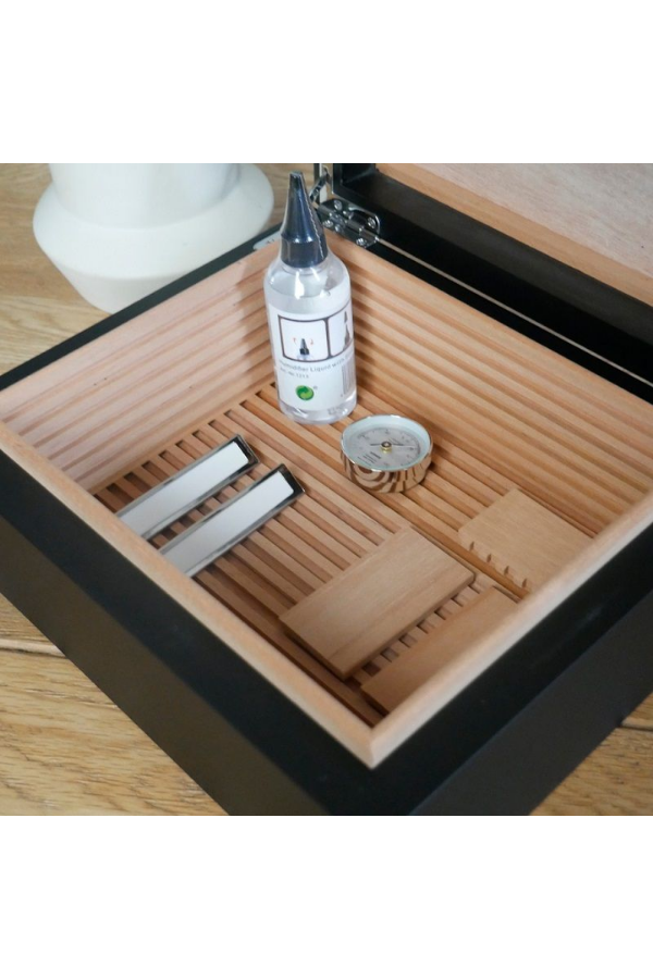 Adorini Torino Deluxe Siyah Sedir Humidor Puro Kutusu TR9742