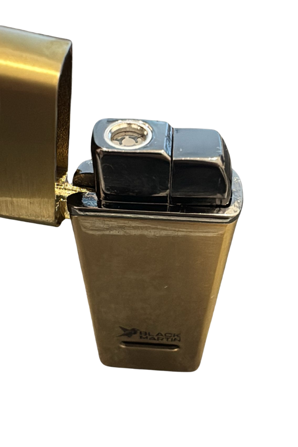 Black Martin Tek Torch Pürmüz Gold Metal Puro Çakmağı