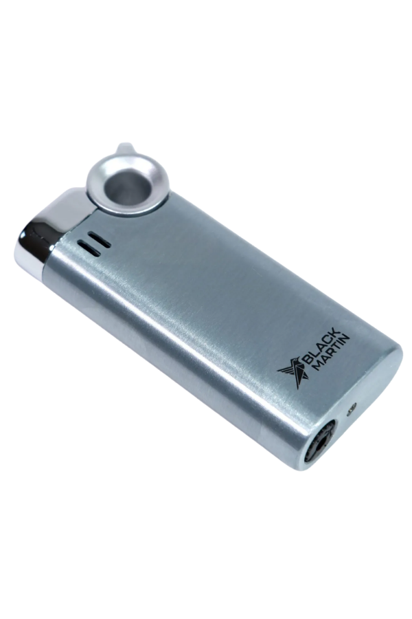 Black Martin Tek Torch Pürmüz Gümüş Puro Çakmağı