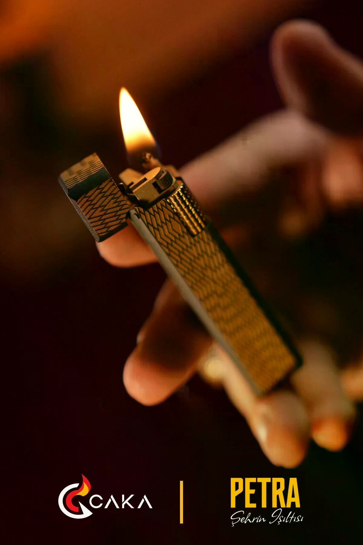 Caka Lighter Petra Riva Benzinli Çakmak - CKL-052