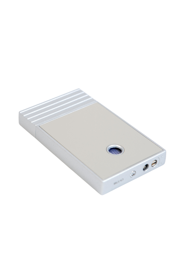 Caseti Tek Torch Perde Alev Bej Gümüş Metal Puro Çakmağı