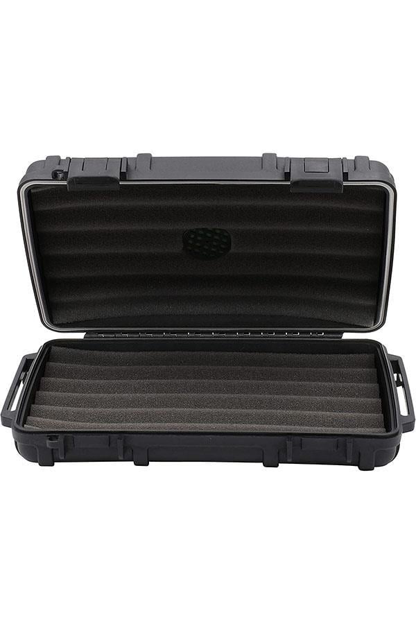 Cigar Caddy 5 XL 60 Ring Siyah Travel Humidor Puro Kutusu