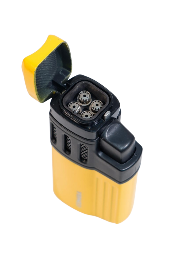 Cohiba 4 Torch Pürmüz Delicili Sarı Siyah Metal Puro Çakmağı