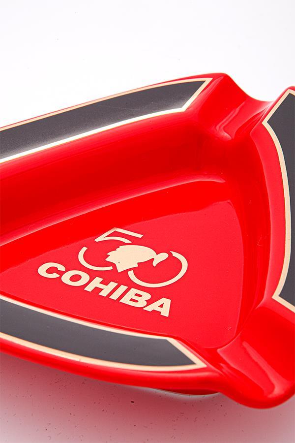 Cohiba 50. Yıl Kırmızı-Siyah Üçlü Porselen Puro Küllüğü - TR7377