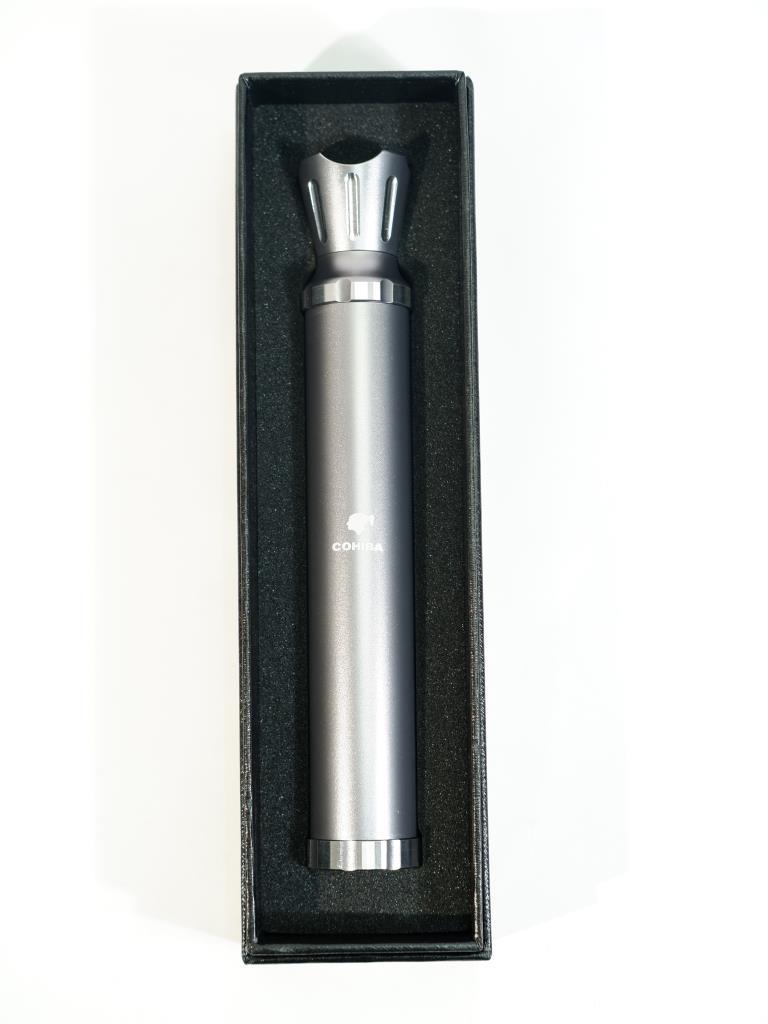 Cohiba Sehpalı Gümüş Tekli Puro Tüpü