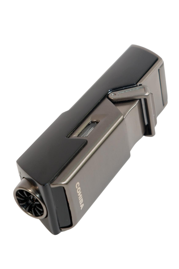 Cohiba Tek Torch Pürmüz Delici İğneli Siyah Metal Puro Çakmağı