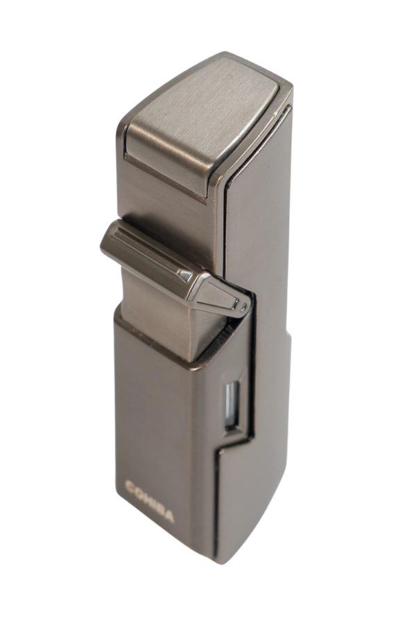 Cohiba Tek Torch Pürmüz Delici İğneli Gunmetal Metal Puro Çakmağı