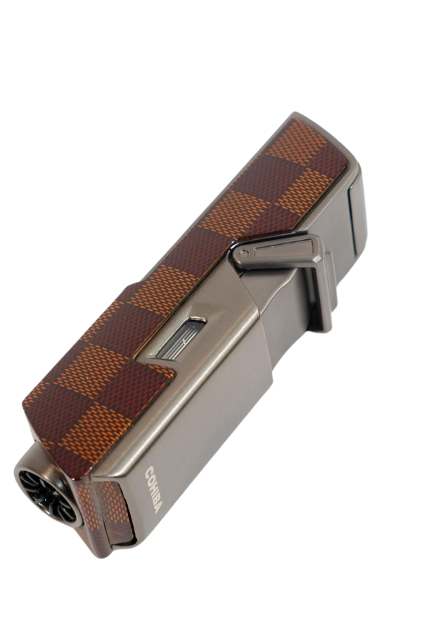 Cohiba Tek Torch Pürmüz Delici İğneli Desenli Gunmetal Metal Puro Çakmak
