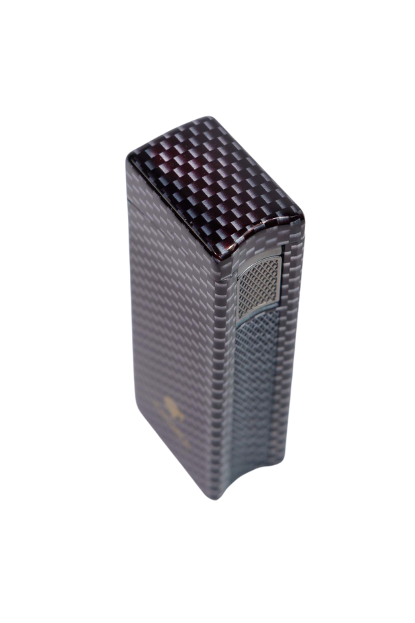 Cohiba Tek Torch Pürmüz Siyah Karbon Desenli Puro Çakmağı