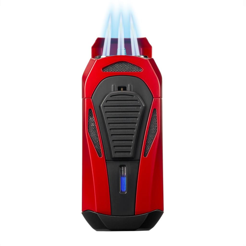 Colibri Boss 3 Torch Pürmüz Siyah-Kırmızı Puro Çakmağı