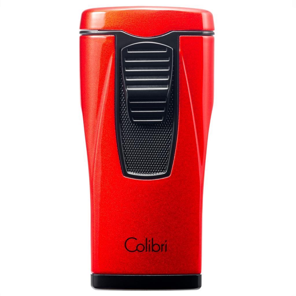 Colibri Monaco 3 Torch Pürmüz Metalik Kırmızı Puro Çakmağı