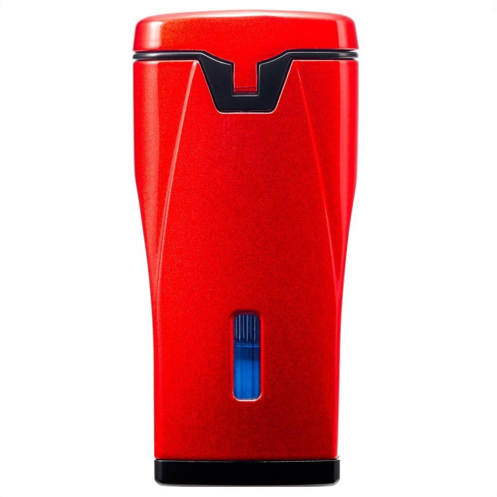 Colibri Monaco 3 Torch Pürmüz Metalik Kırmızı Puro Çakmağı