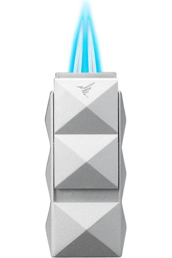 Colibri Quasar II Çift Torch Pürmüz Gümüş Puro Çakmağı