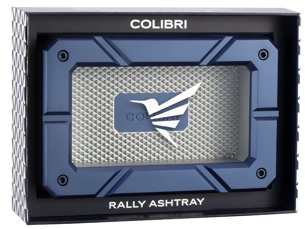 Colibri Rally Ashtray Lacivert - Gümüş Puro Küllüğü TR9938