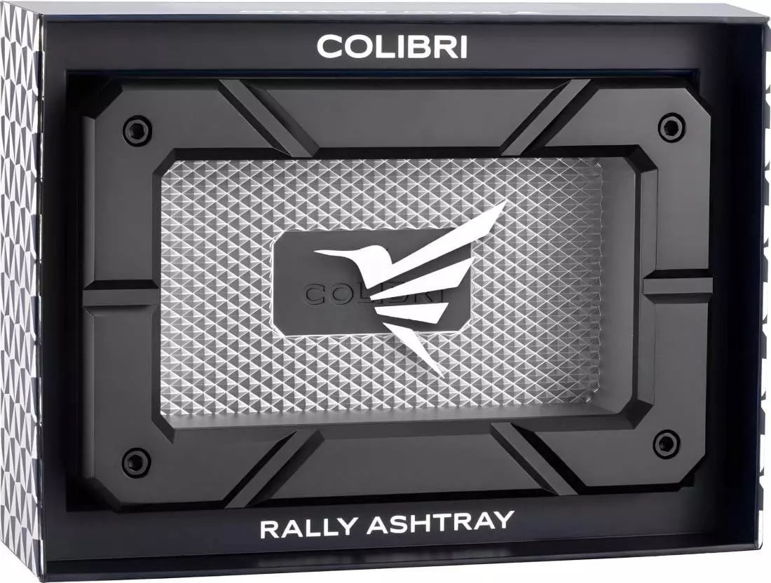 Colibri Rally Ashtray Siyah - Gümüş Puro Küllüğü TR9939