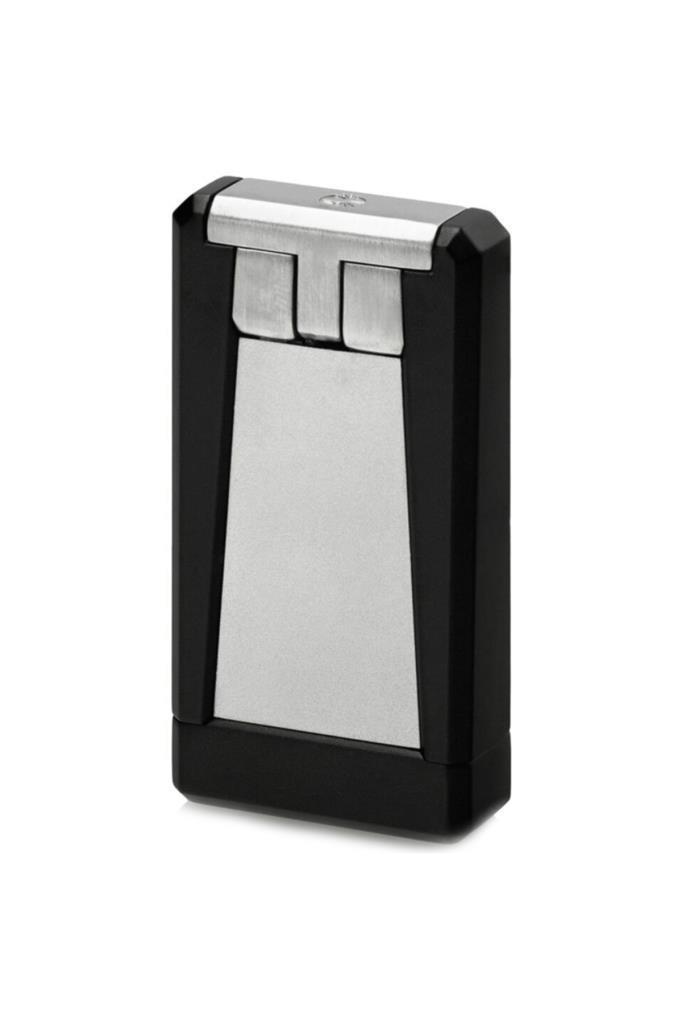 Colibri Stealth Tek Torch Pürmüz 1 Siyah-Gümüş Puro Çakmağı