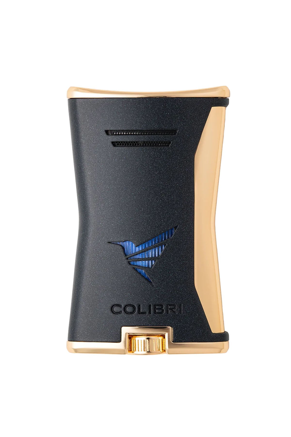 Colibri Tek Torch Pürmüz Siyah-Gold Slim Puro Çakmağı TR8757