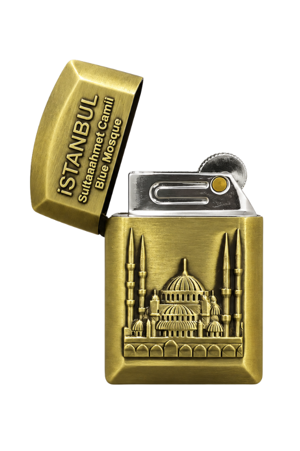 Hunter Soft Flame İstanbul Sultan Ahmet Design Gold Çakmak ACK025