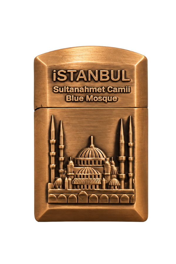 Hunter Soft Flame İstanbul Sultan Ahmet Design Bronz Çakmak ACK024