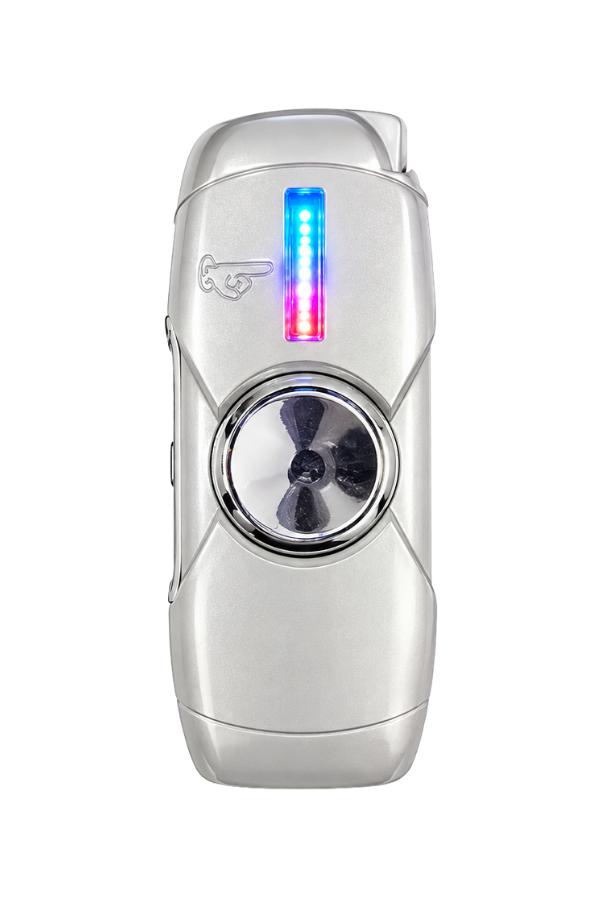 Hunter Tek Torch Pürmüz Beyaz I Love You Design Metal Puro Çakmağı & Stres Çarkı ACK074