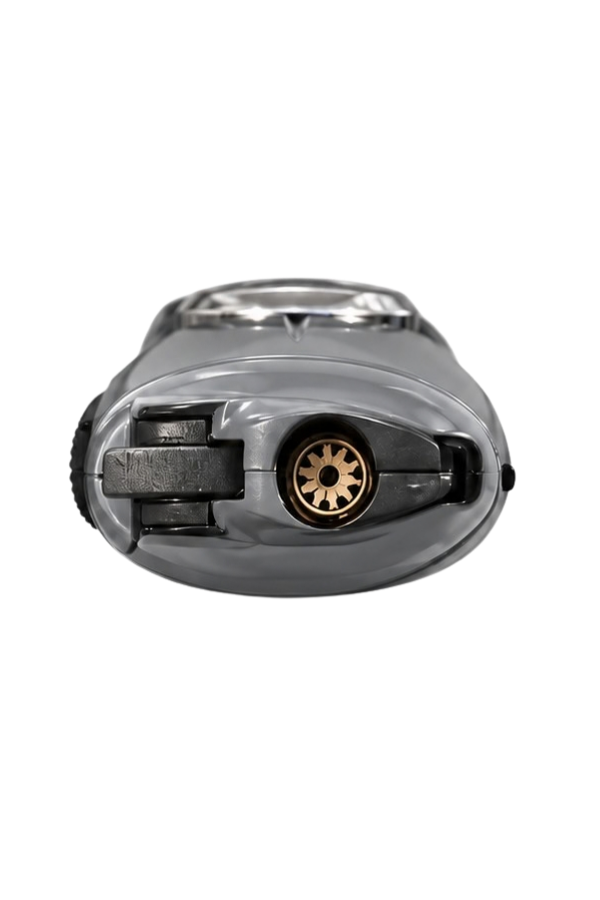 Hunter Tek Torch Pürmüz Gümüş Slim Metal Puro Çakmağı & Stres Çarkı ACK077