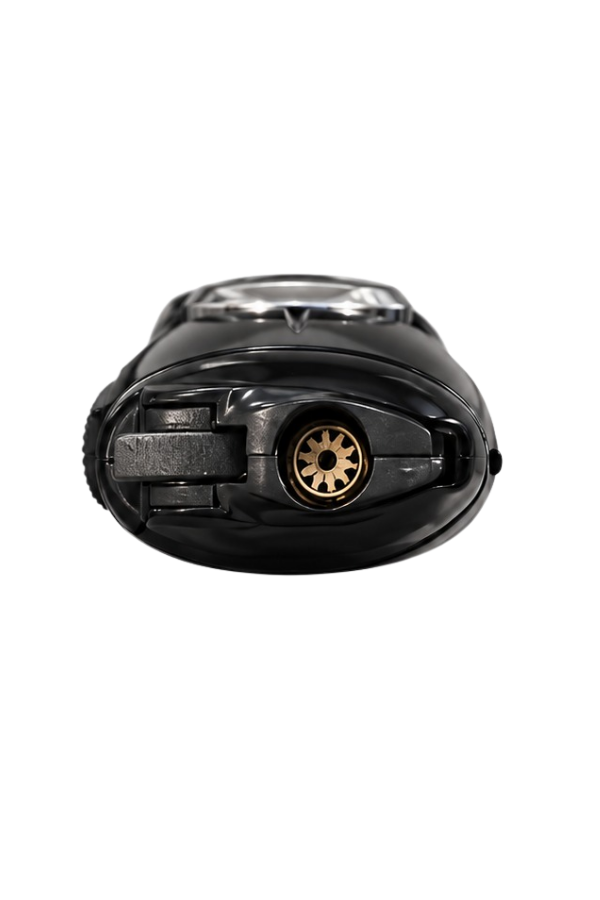 Hunter Tek Torch Pürmüz Siyah Slim Metal Puro Çakmağı & Stres Çarkı ACK079