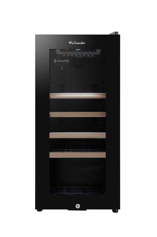 La Sommeliere 38 Şişe Kapasiteli Service Solo Siyah Şarap Dolabı LS38BLACK LSMLR28