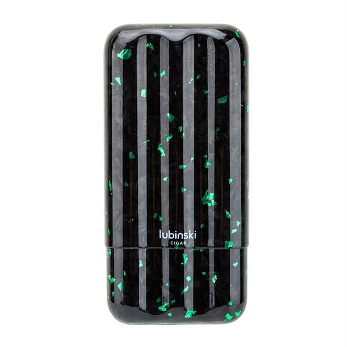 Lubinski CarbonFiber Puro Kılıfı Siyah-Yeşil 3lü (60Ring) LB-522