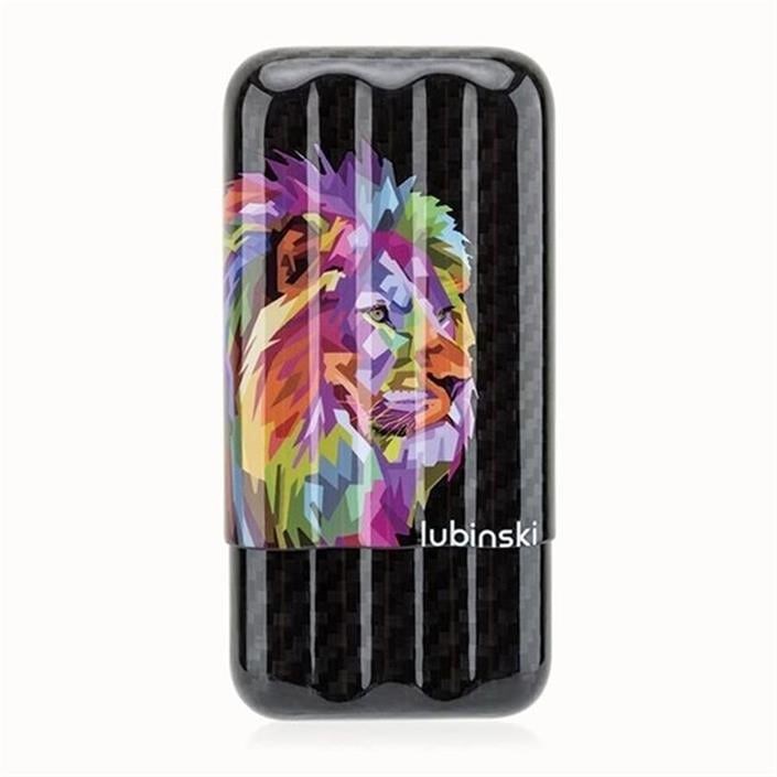 Lubinski Dijital Lion CarbonFiber Puro Kılıfı Siyah 3lü (60Ring) LB-527