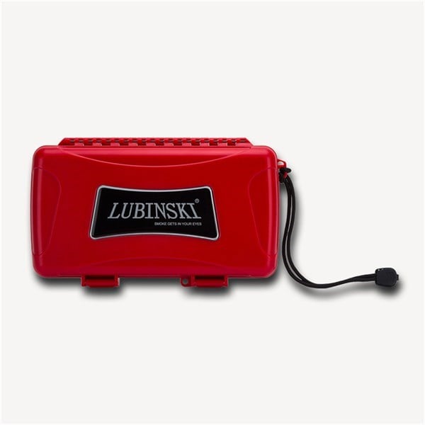Lubinski Seyahat Puro Kutusu Humidor Kırılmaz Plastik Kırmızı 5's LB-621