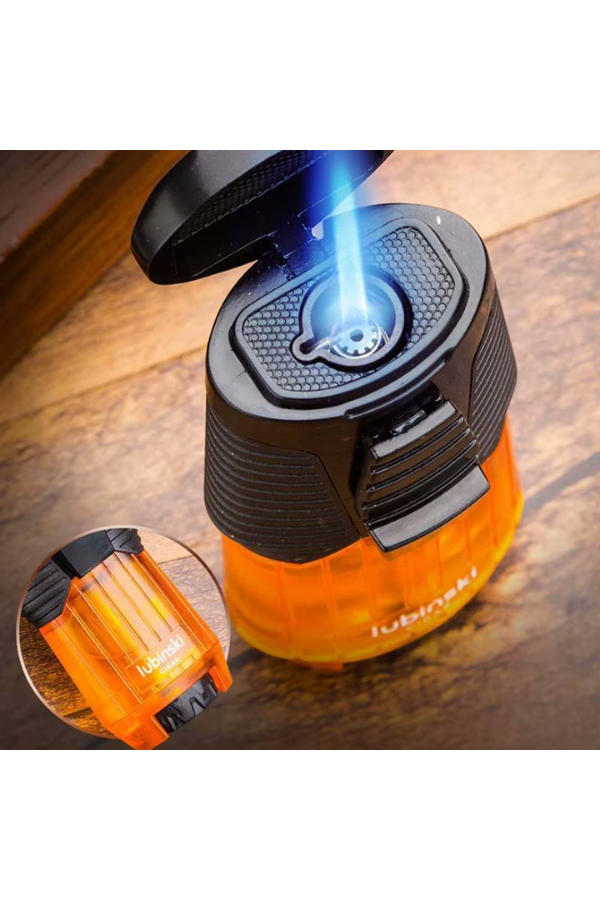 Lubinski Tek Torch Pürmüz Turuncu Puro Çakmağı LB-190