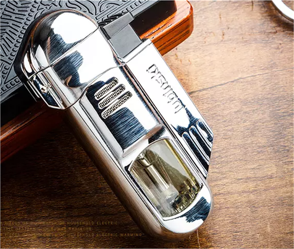 Lubinski Yeni Stil Delicili Dört Torch Puro Çakmağı Silver LB-107