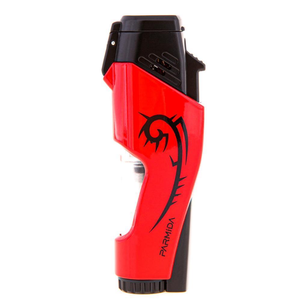 Parmida 2 Torch Pürmüz Kırmızı Desenli Puro Çakmağı