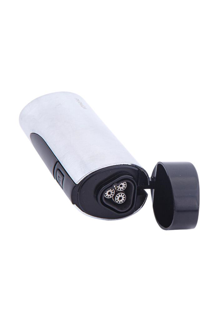 Parmida 3 Torch Pürmüz Gümüş Puro Çakmağı