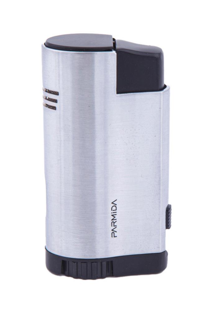 Parmida 3 Torch Pürmüz Gümüş Puro Çakmağı