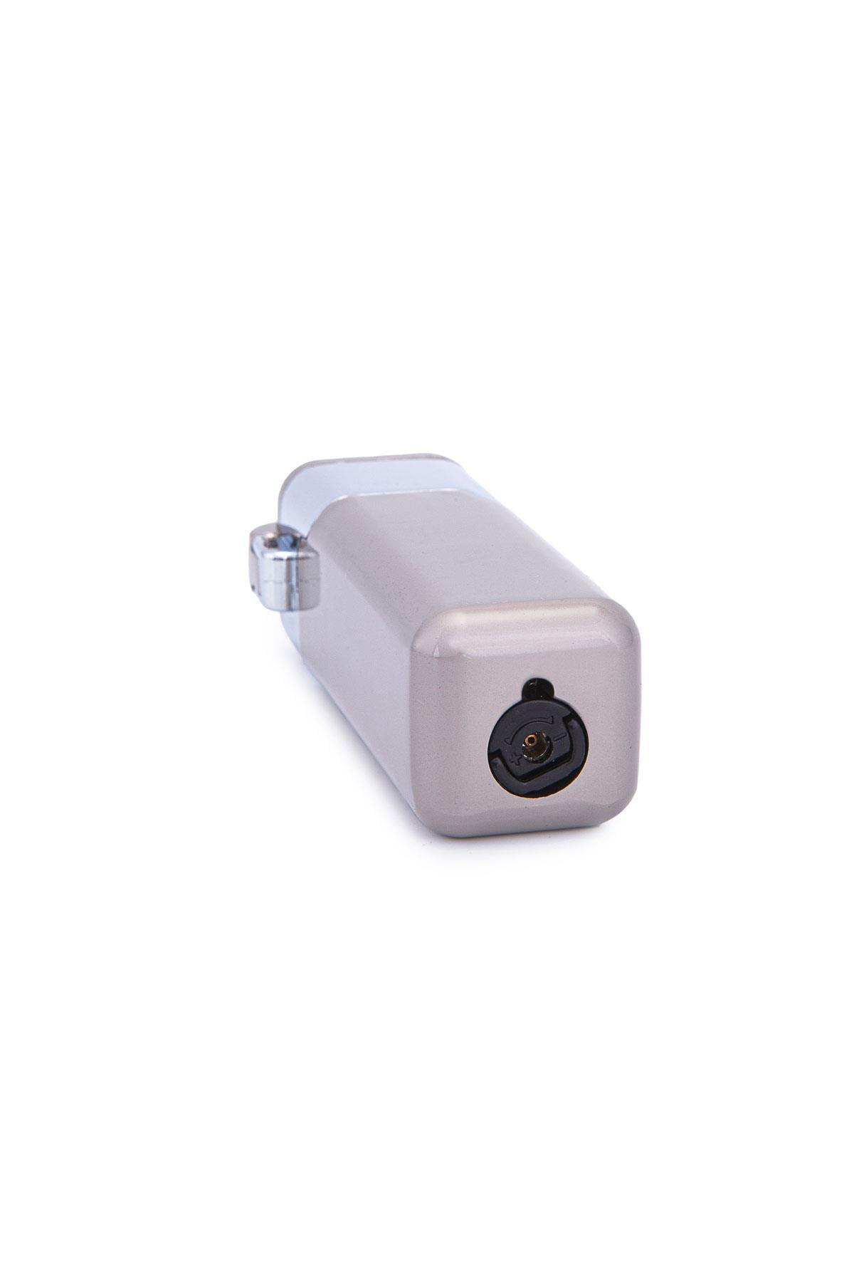 Parmida 4 Torch Bej-Gümüş Metal Puro Çakmağı