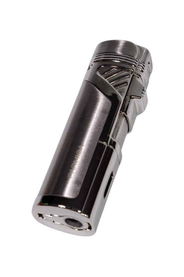 Parmida 4 Torch Pürmüz Gümüş Puro Çakmağı