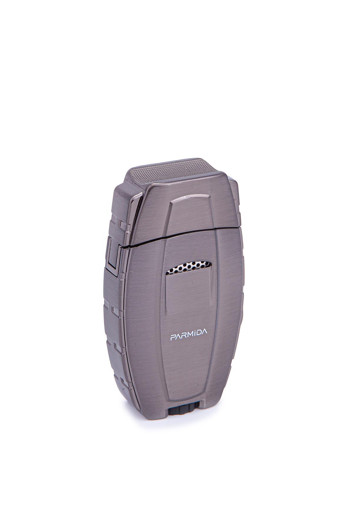 Parmida Çift Torch Pürmüz Gunmetal Metal Puro Çakmağı