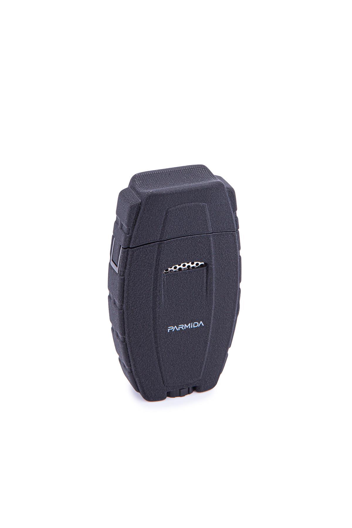 Parmida Çift Torch Pürmüz Siyah Metal Puro Çakmağı