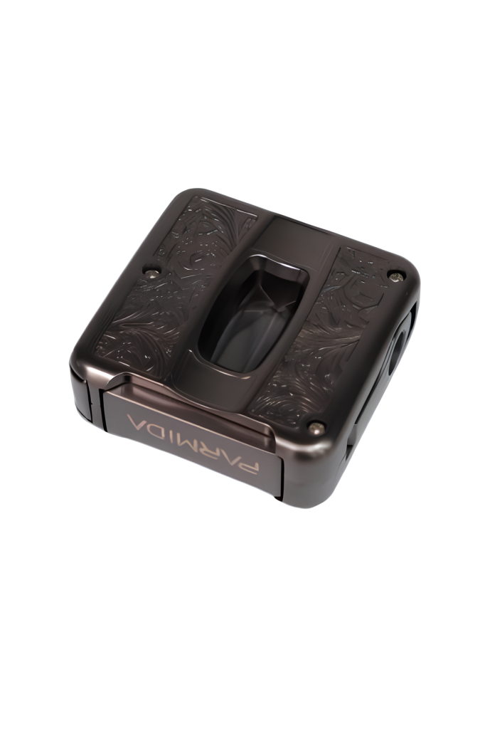 Parmida Gunmetal İşlemeli V-Cut Puro Makası Kesici