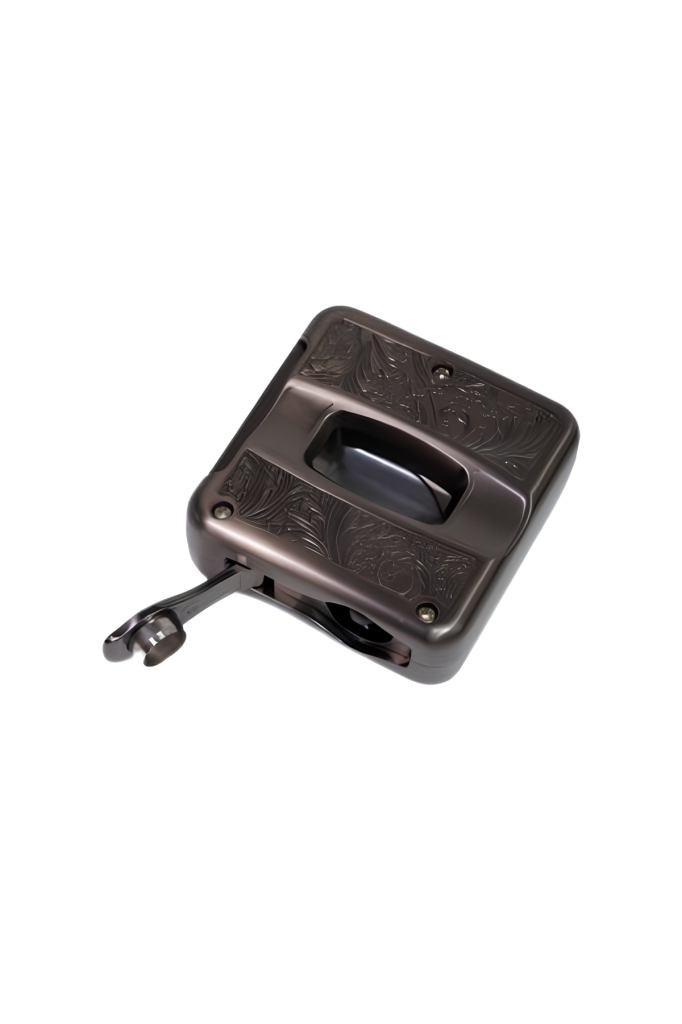Parmida Gunmetal İşlemeli V-Cut Puro Makası Kesici