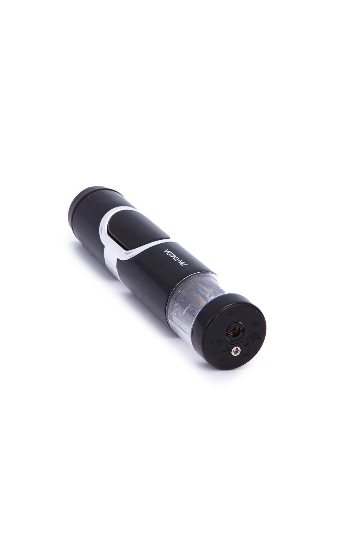 Parmida Tek Torch Pürmüz Gümüş Metal Puro Çakmağı