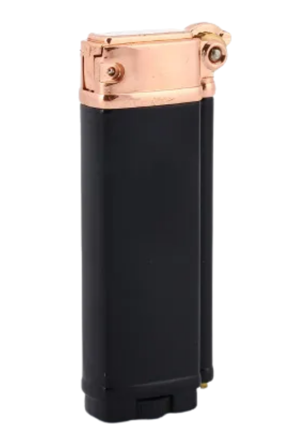 PremiumQuality Bronz - Siyah Tek Torch Pürmüz Metal Puro Çakmağı