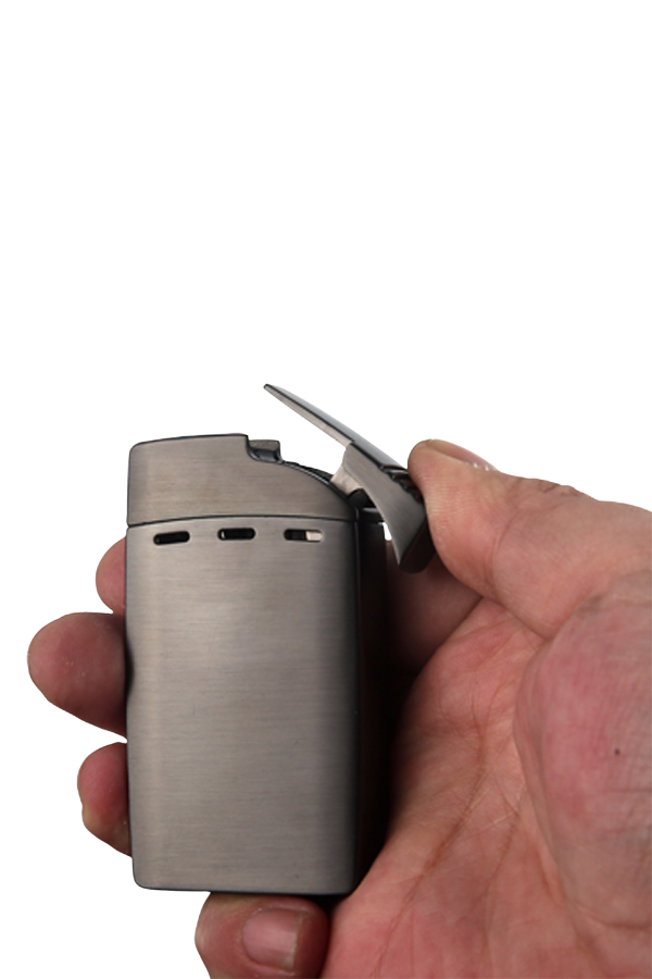 Quantoro Çift Torch Pürmüz Easy Cut Gunmetal Metal Puro Çakmağı
