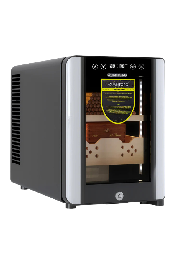 Quantoro QCC-38 Elektronik Nemlendirme & Soğutmalı Siyah Puro Dolabı - QTR-004