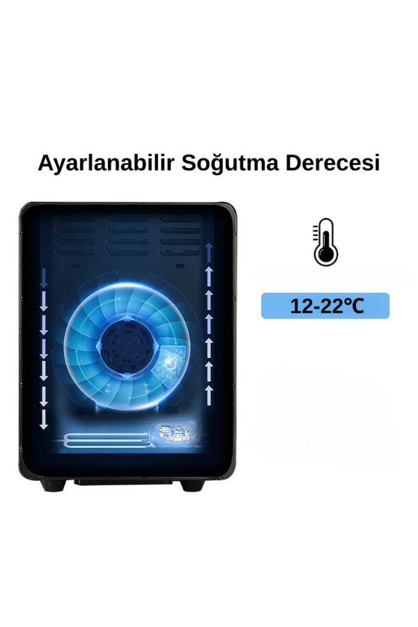 Quantoro QCC-39 Elektronik Nemlendirme & Soğutmalı Siyah Puro Dolabı - QTR-007