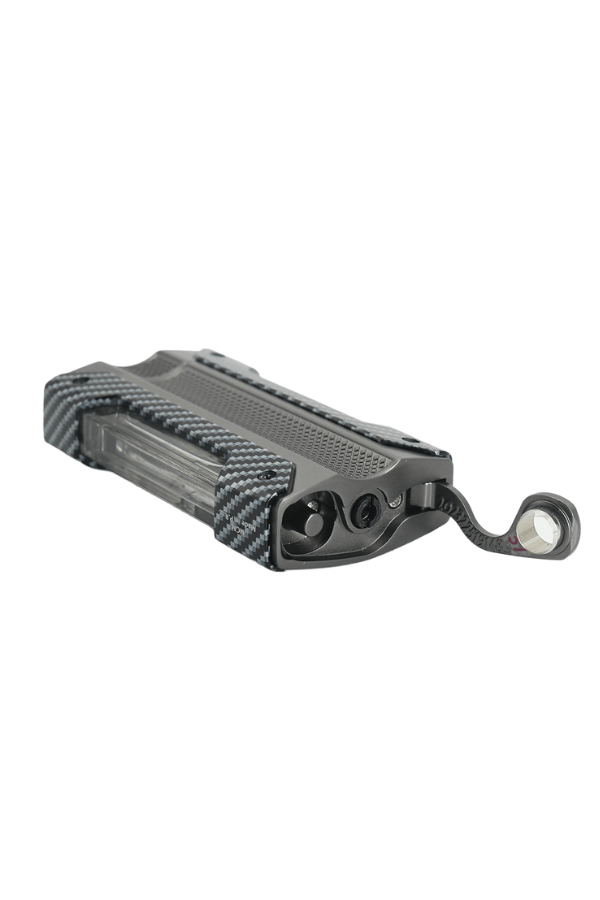 Quantoro Tek Torch Pürmüz Siyah-Karbon Gunmetal Metal Puro Çakmağı