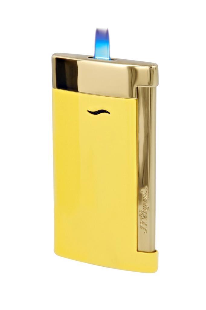 S.T. Dupont Sarı Slim 7 Perde Alev Puro Çakmağı 27780 - TR4365