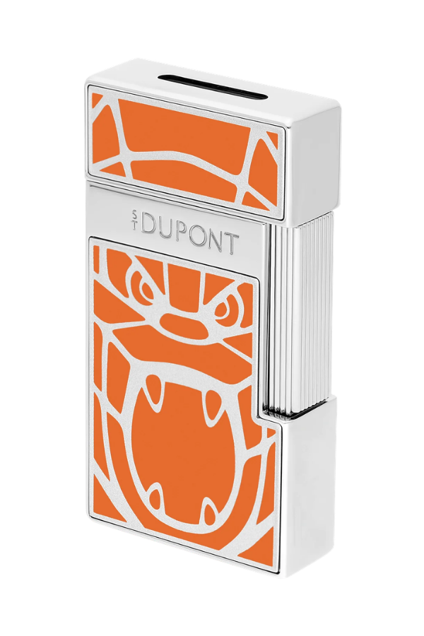 S.T. Dupont Orlinski Series Biggy Turuncu Gümüş Puro Çakmağı 25063
