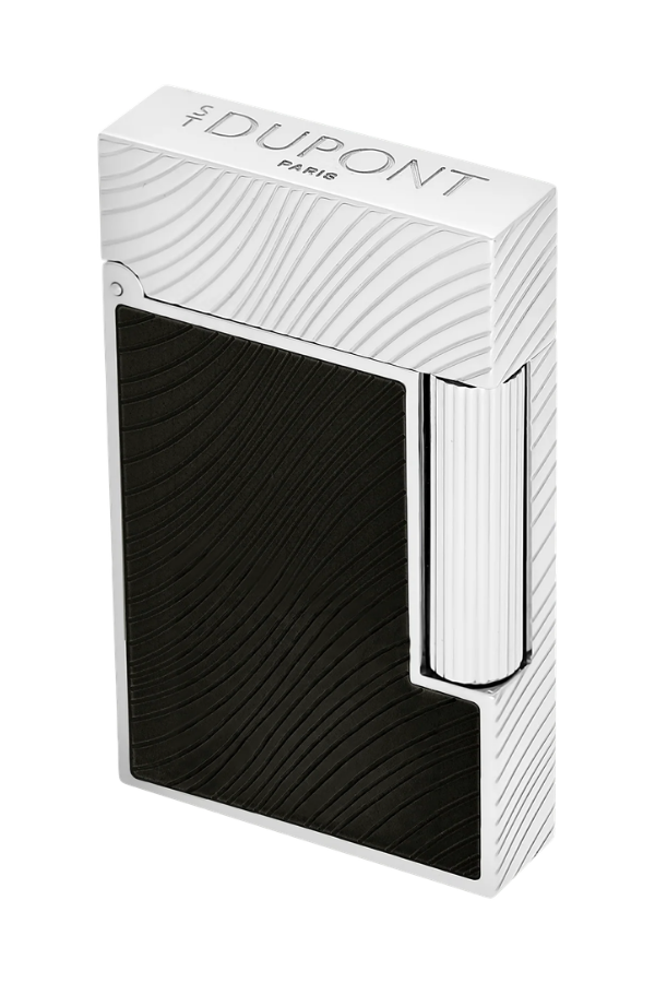 S.T. Dupont Ligne 2 Guilloche Horsemane Siyah Puro Çakmağı 16090CL